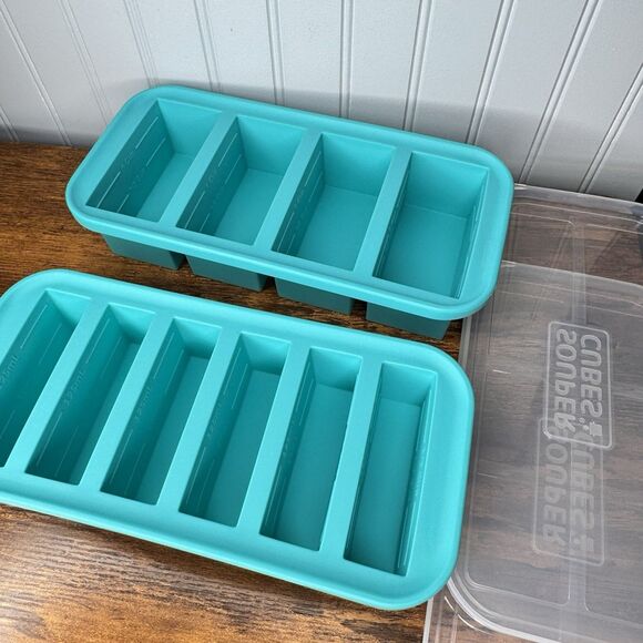 Souper Cubes Silicone Freezer Molds 1x 1/2 Cup and 1x 1 Cup Lot Of 2 - Picture 6 of 9